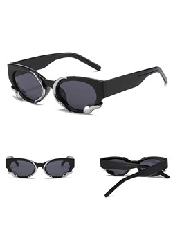 Damskie okulary przeciwsłoneczne z filtrem UV400 czarne ST-MAX4 ze sklepu Stylion w kategorii Okulary przeciwsłoneczne damskie - zdjęcie 185962345