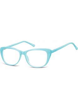 Okulary oprawki korekcyjne Kocie Oczy zerówki Sunoptic CP129 błękit turkusowy ze sklepu Stylion w kategorii Zegarki - zdjęcie 185962367