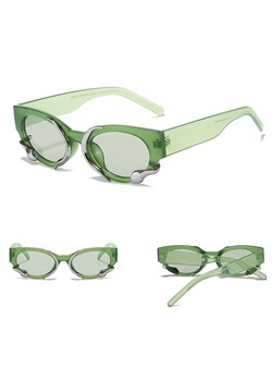 Damskie okulary przeciwsłoneczne z filtrem UV400 zielone ST-MAX4C ze sklepu Stylion w kategorii Okulary przeciwsłoneczne damskie - zdjęcie 185962496