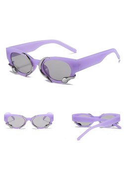 Damskie okulary przeciwsłoneczne z filtrem UV400 fioletowe ST-MAX4E ze sklepu Stylion w kategorii Okulary przeciwsłoneczne damskie - zdjęcie 185962517