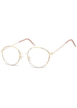 Lenonki Okulary oprawki optyczne 929H panterka + złoty ze sklepu Stylion w kategorii Zegarki - zdjęcie 185962525