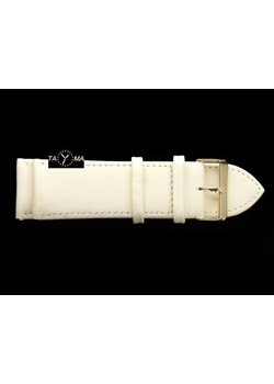 Pasek skórzany do zegarka - beżowy/złoty - 24mm ze sklepu Stylion w kategorii Zegarki - zdjęcie 185962535
