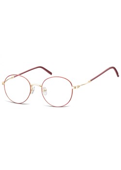 Lenonki okrągłe Okulary oprawki optyczne 927H czerwono-złote - id: 3986 - marki Sunoptic - 185962608 Lenonki okrągłe Okulary oprawki optyczne 927H czerwono-złote ze sklepu Stylion w kategorii Zegarki - zdjęcie 185962608