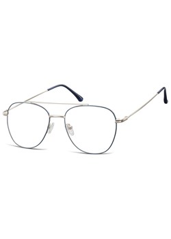 Oprawki okulary Pilotki zerówki korekcyjne 922F granatowo-srebrne ze sklepu Stylion w kategorii Zegarki - zdjęcie 185962629