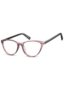 Oprawki korekcyjne okulary Kocie Oczy zerówki Sunoptic CP127 różowo-czarne ze sklepu Stylion w kategorii Zegarki - zdjęcie 185962637