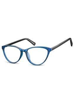 Oprawki korekcyjne okulary Kocie Oczy zerówki Sunoptic CP127B niebiesko-czarne ze sklepu Stylion w kategorii Zegarki - zdjęcie 185962639