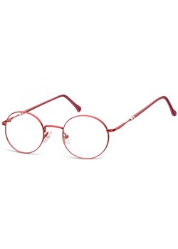 Lenonki okrągłe Okulary oprawki optyczne 926F czerwone ze sklepu Stylion w kategorii Zegarki - zdjęcie 185962837