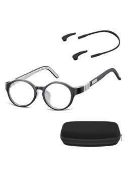Elastyczne dziecięce oprawki okularowe zerówki okrągłe + gumka Sunoptic K7C czarne - id: 355 - marki Sunoptic - 185962917 Elastyczne dziecięce oprawki okularowe zerówki okrągłe + gumka Sunoptic K7C czarne ze sklepu Stylion w kategorii Akcesoria dziecięce - zdjęcie 185962917
