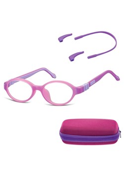 Elastyczne dziecięce oprawki okularowe zerówki owalne + gumka Sunoptic K4 fioletowe - id: 357 - marki Sunoptic - 185962927 Elastyczne dziecięce oprawki okularowe zerówki owalne + gumka Sunoptic K4 fioletowe ze sklepu Stylion w kategorii Akcesoria dziecięce - zdjęcie 185962927