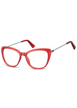 Okulary oprawki zerówki korekcyjne Kocie Oczy Sunoptic AC8F czerwone ze sklepu Stylion w kategorii Okulary korekcyjne damskie - zdjęcie 185963039