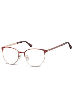 Okulary oprawki korekcyjne kocie oczy zerówki Sunoptic 914F złoto-czerwone - id: 5225 - marki Sunoptic - 185963257 Okulary oprawki korekcyjne kocie oczy zerówki Sunoptic 914F złoto-czerwone ze sklepu Stylion w kategorii Okulary korekcyjne damskie - zdjęcie 185963257