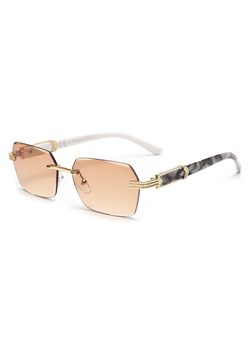 Damskie okulary przeciwsłoneczne Glamour bezramkowe prostokątne SKK-03A ze sklepu Stylion w kategorii Okulary przeciwsłoneczne damskie - zdjęcie 185963268