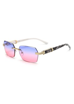 Damskie okulary przeciwsłoneczne Glamour bezramkowe prostokątne SKK-03D ze sklepu Stylion w kategorii Okulary przeciwsłoneczne damskie - zdjęcie 185963288