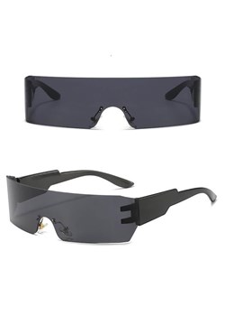 Futurystyczne okulary przeciwsłoneczne z filtrem UV400 Czarne SVM-16 ze sklepu Stylion w kategorii Okulary przeciwsłoneczne męskie - zdjęcie 185963298