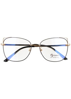 Okulary kocie do komputera damskie z filtrem BLUE Light zerówki 2573 ze sklepu Stylion w kategorii Okulary zerówki damskie - zdjęcie 185963306