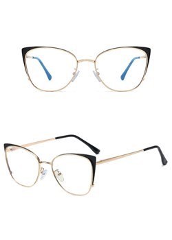 Okulary kocie do komputera damskie z filtrem BLUE Light zerówki 2585 ze sklepu Stylion w kategorii Okulary zerówki damskie - zdjęcie 185963347