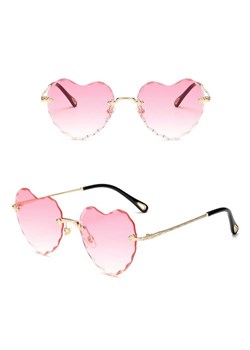 Damskie okulary przeciwsłoneczne Serca Glamour bezramkowe SKK-02E ze sklepu Stylion w kategorii Okulary przeciwsłoneczne damskie - zdjęcie 185963358