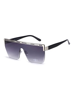 Damskie okulary przeciwsłoneczne Glamour półramkowe kwadratowe pełne szkło SKK-04A ze sklepu Stylion w kategorii Okulary przeciwsłoneczne damskie - zdjęcie 185963458