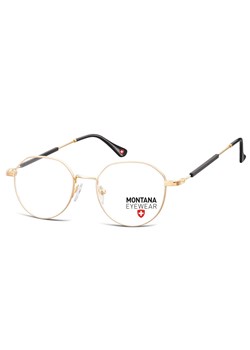 Okulary korekcyjne oprawki optyczne zerówki Montana MM593B złote ze sklepu Stylion w kategorii Okulary korekcyjne damskie - zdjęcie 185963538