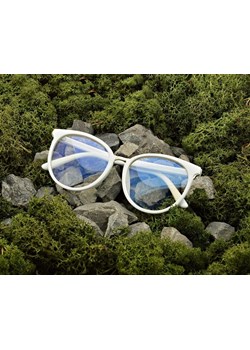 Białe okulary damskie z filtrem BLUE LIGHT do komputera korekcyjne EST-109K-5 Estillo ze sklepu Stylion w kategorii Okulary zerówki damskie - zdjęcie 185963558
