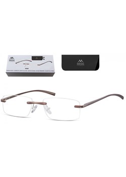 Patentki Bezramkowe Asferyczne Okulary aluminiowe do Czytania Montana MR68B moc: +3 ze sklepu Stylion w kategorii Okulary przeciwsłoneczne męskie - zdjęcie 185963756