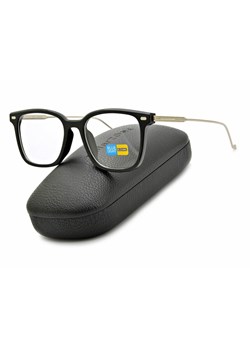 Okulary zerówki do komputera Prostokątne z filtrem BLUE LIGHT SV100 czarno-srebrne - id: 469 - marki Stylion - 185963956 Okulary zerówki do komputera Prostokątne z filtrem BLUE LIGHT SV100 czarno-srebrne ze sklepu Stylion w kategorii Okulary zerówki damskie - zdjęcie 185963956