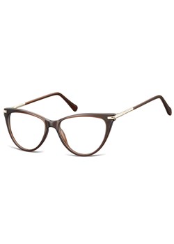 Okulary zerówki korekcyjne Kocie Oczy damskie AC1D ciemny brąz ze sklepu Stylion w kategorii Okulary korekcyjne damskie - zdjęcie 185964106