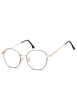 Okulary zerówki korekcyjne Lenonki 900 różowe złoto + czarny ze sklepu Stylion w kategorii Okulary korekcyjne męskie - zdjęcie 185964116