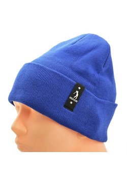 Ciepła męska czapka zimowa kolor niebieski ST-521C ze sklepu Stylion w kategorii Okulary przeciwsłoneczne damskie - zdjęcie 185964145