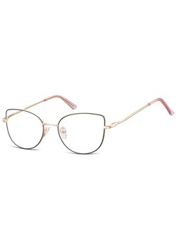 Okulary oprawki korekcyjne kocie oczy zerówki Sunoptic L119A złoto-czarne - id: 6579 - marki Sunoptic - 185964156 Okulary oprawki korekcyjne kocie oczy zerówki Sunoptic L119A złoto-czarne ze sklepu Stylion w kategorii Okulary korekcyjne damskie - zdjęcie 185964156
