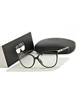 Okulary damskie z filtrem BLUE LIGHT do komputera korekcyjne EST-108K-1 Estillo ze sklepu Stylion w kategorii Okulary zerówki damskie - zdjęcie 185964179