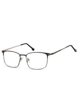 Oprawki korekcyjne zerówki okulary męskie prostokątne 894A grafitowy + czarny ze sklepu Stylion w kategorii Okulary korekcyjne męskie - zdjęcie 185964368