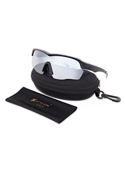Sportowe okulary przeciwsłoneczne z polaryzacją i filtrem UV400 STZ-DR-26A Black/Silver ze sklepu Stylion w kategorii Okulary przeciwsłoneczne damskie - zdjęcie 185964446