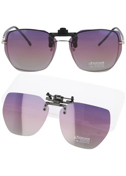 Fioletowe nakładki przeciwsłoneczne z polaryzacją na okulary korekcyjne NA-214 ze sklepu Stylion w kategorii Okulary przeciwsłoneczne męskie - zdjęcie 185964466