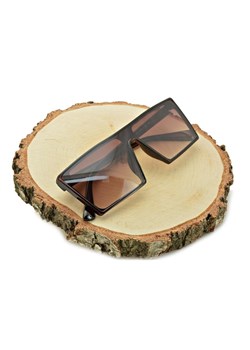 Kwadratowe nowoczesne okulary przeciwsłoneczne brązowe CO-374 ze sklepu Stylion w kategorii Okulary przeciwsłoneczne damskie - zdjęcie 185964478