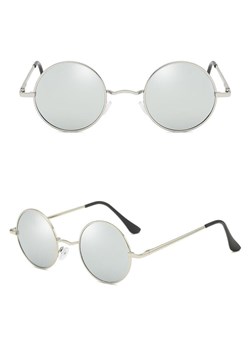 Okulary Lenonki srebrne przeciwsłoneczne hippie retro T3310B ze sklepu Stylion w kategorii Okulary przeciwsłoneczne męskie - zdjęcie 185964568