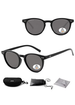 Czarne okulary Lenonki przeciwsłoneczne z polaryzacją okrągłe MP75 ze sklepu Stylion w kategorii Okulary przeciwsłoneczne damskie - zdjęcie 185964608