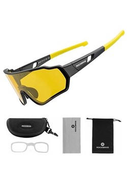 Okulary żółte rozjaśniające z polaryzacją i wkładką korekcyjną ROCKBROS 10164 ze sklepu Stylion w kategorii Okulary przeciwsłoneczne męskie - zdjęcie 185964635