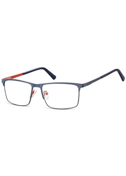 Okulary zerówki korekcyjne Nerd Prostokątne Flex 909B granatowe ze sklepu Stylion w kategorii Okulary korekcyjne męskie - zdjęcie 185964636