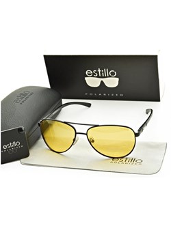 Rozjaśniające okulary pilotki do jazdy nocą polaryzacyjne EST-606Y-1 Estillo ze sklepu Stylion w kategorii Okulary przeciwsłoneczne męskie - zdjęcie 185964657