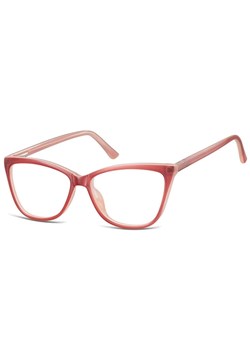 Okulary oprawki optyczne zerówki korekcyjne kocie oczy Sunoptic CP115E ciemnoczerwone ze sklepu Stylion w kategorii Okulary korekcyjne damskie - zdjęcie 185964676