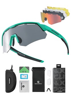 Okulary przeciwsłoneczne rowerowe - 4 wymienne soczewki + wkładka korekcyjna ze sklepu Stylion w kategorii Okulary przeciwsłoneczne męskie - zdjęcie 185964696