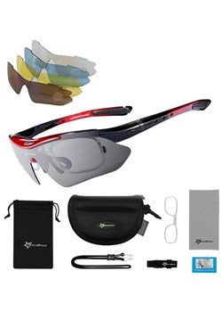 Okulary przeciwsłoneczne rowerowe - 5 wymiennych soczewek + wkładka korekcyjna 10001 - id: 7630 - marki Rockbros - 185964699 Okulary przeciwsłoneczne rowerowe - 5 wymiennych soczewek + wkładka korekcyjna 10001 ze sklepu Stylion w kategorii Okulary przeciwsłoneczne męskie - zdjęcie 185964699