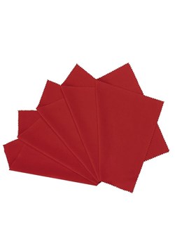 5x Ściereczka z Mikrofibry do okularów - czerwona - 15x10 ze sklepu Stylion w kategorii Parasole - zdjęcie 185964738