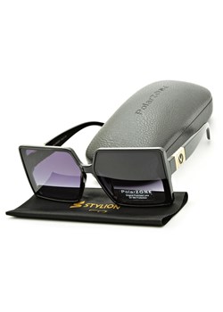 Duże damskie okulary przeciwsłoneczne kwadratowe polaryzacyjne POL-982 ze sklepu Stylion w kategorii Okulary przeciwsłoneczne damskie - zdjęcie 185964747