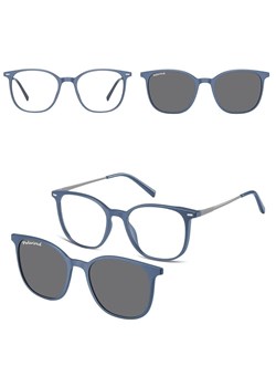 Owalne okulary pod korekcję z polaryzacyjną nakładką przeciwsłoneczną CLIP-TRC-194B-1 - id: 575 - marki Sunoptic - 185964805 Owalne okulary pod korekcję z polaryzacyjną nakładką przeciwsłoneczną CLIP-TRC-194B-1 ze sklepu Stylion w kategorii Okulary korekcyjne damskie - zdjęcie 185964805