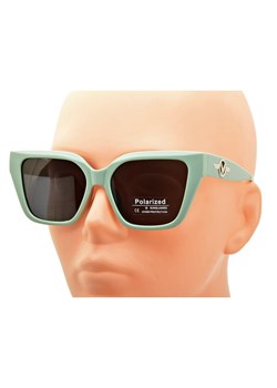 Patynowe damskie okulary przeciwsłoneczne z filtrem UV400 i polaryzacją POL-73115A ze sklepu Stylion w kategorii Okulary przeciwsłoneczne damskie - zdjęcie 185964815