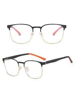 Solidne okulary zerówki do komputera BLUE LIGHT czarno-złote z flexami 25126C - id: 7864 - marki Stylion - 185964829 Solidne okulary zerówki do komputera BLUE LIGHT czarno-złote z flexami 25126C ze sklepu Stylion w kategorii Okulary zerówki damskie - zdjęcie 185964829