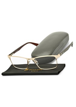 Plusy +1.75 Męskie okulary do czytania korekcyjne ST330A ze sklepu Stylion w kategorii Okulary korekcyjne męskie - zdjęcie 185964886