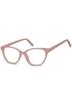 Damskie okulary optyczne zerówki kocie oczy Sunoptic CP117E mleczny różowy ze sklepu Stylion w kategorii Okulary korekcyjne damskie - zdjęcie 185964935